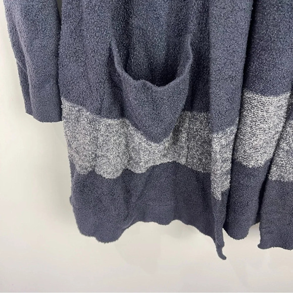 Barefoot Dreams Cozychic Navy Blue Hooded Open Front Cardigan Sweater XS/S - Picture 9 of 9